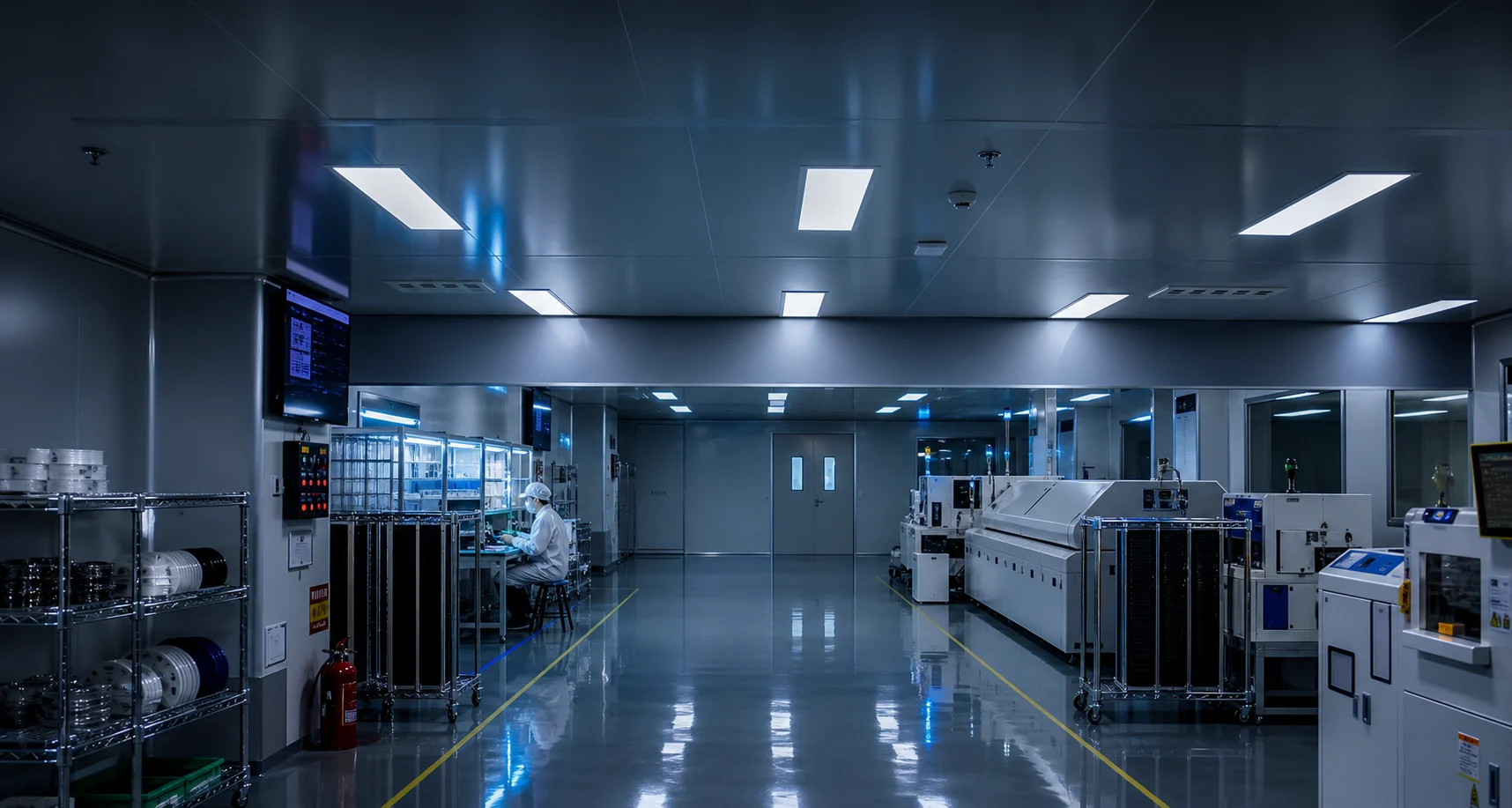 Clean-room production review for sanitary ware components