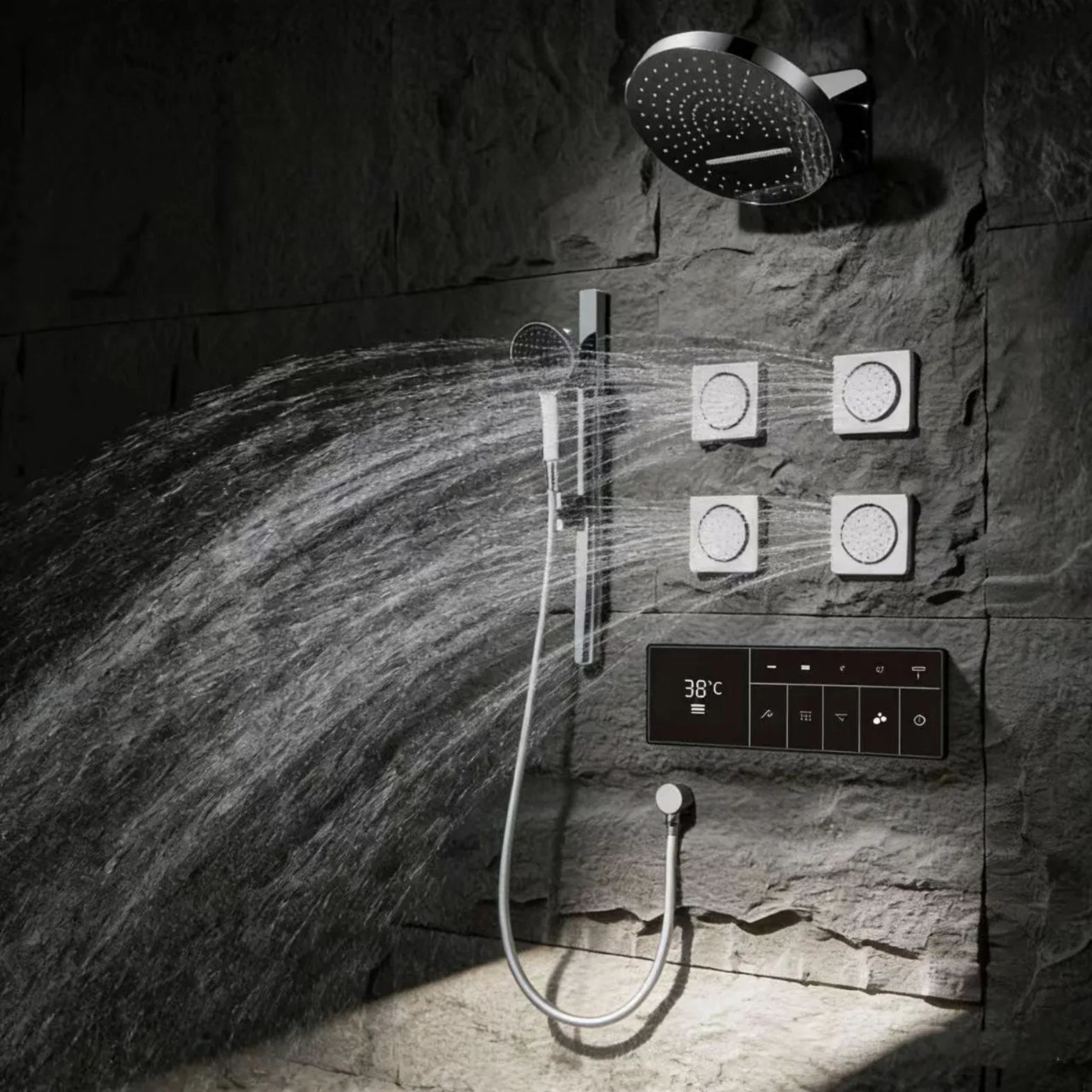 A WUGONG smart-shower product view